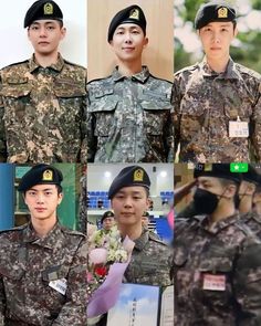 This contains an image of K-pop idol during military service