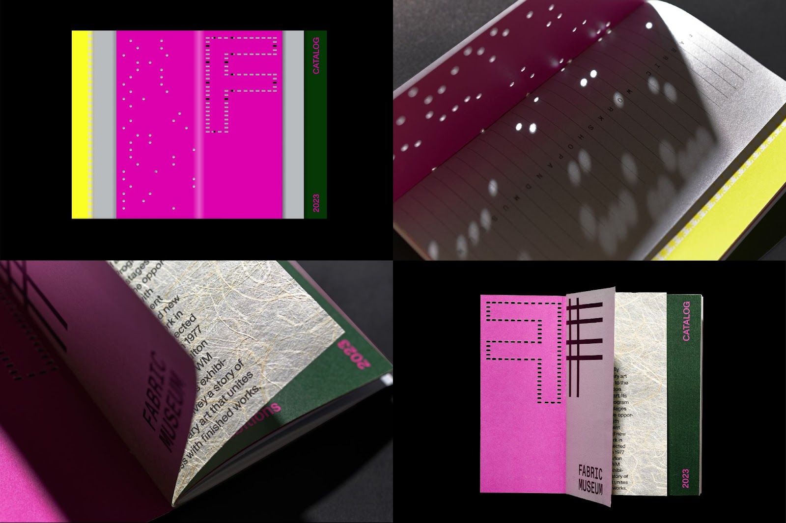 Image from the Where Art and Branding Intertwine: Fabric Museum's Innovative Identity article on Abduzeedo