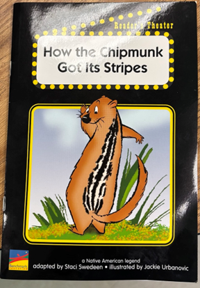 Front cover of the book "How the Chipmunk Got Its Stripes."