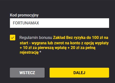 Fortuna kod promocyjny