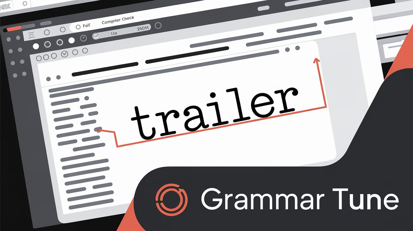 Why People Misspell “Trailer”