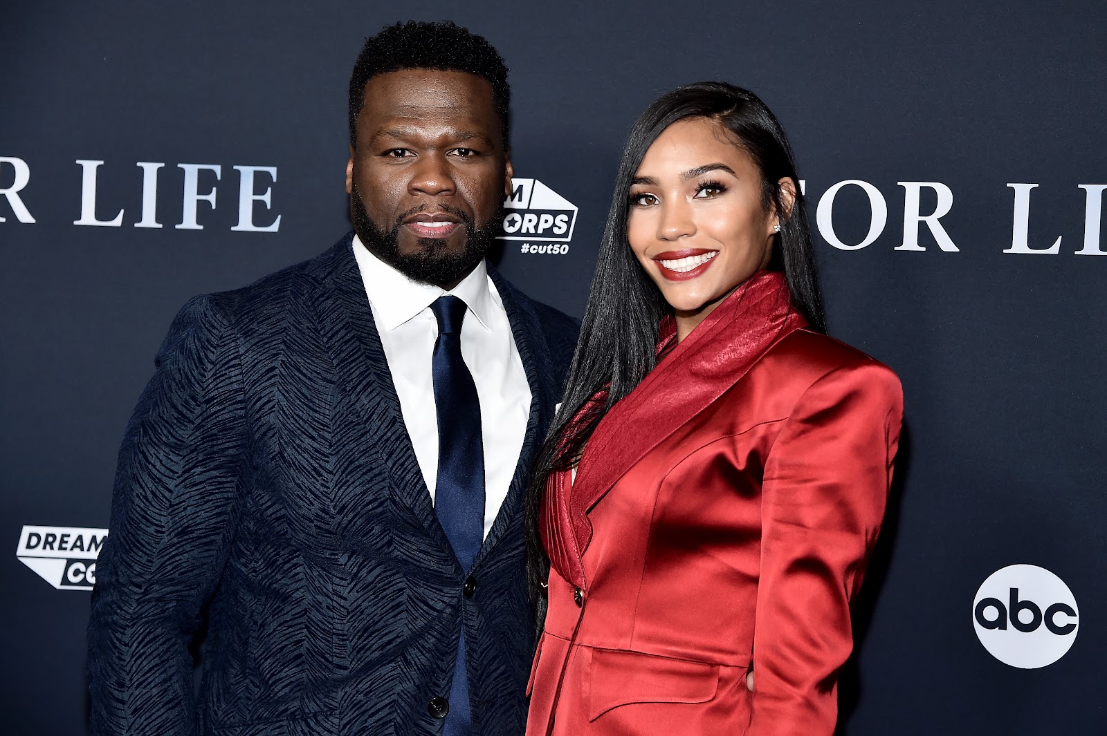 50 Cent and Jamira Haines attend the New York premiere of "For Life," 2020 | Source: Getty Images