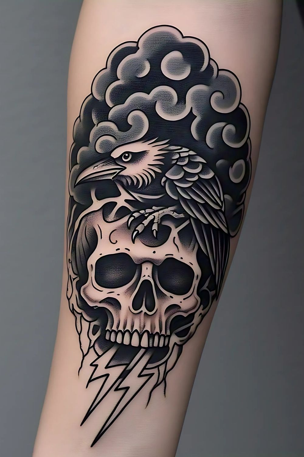 Gothic Cloud Tattoo