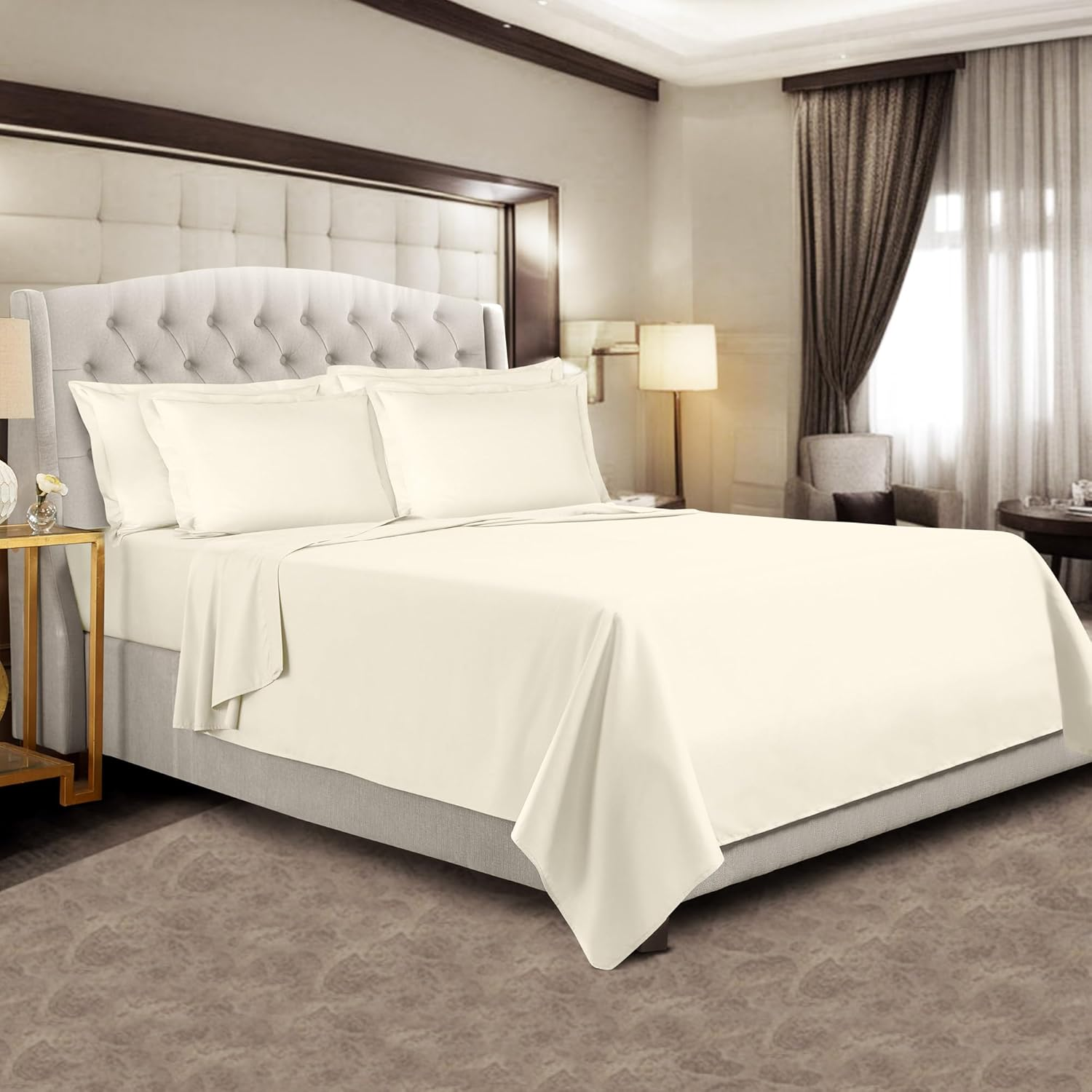 Pizuna 400 Thread Count Cotton Super King Sheet Set