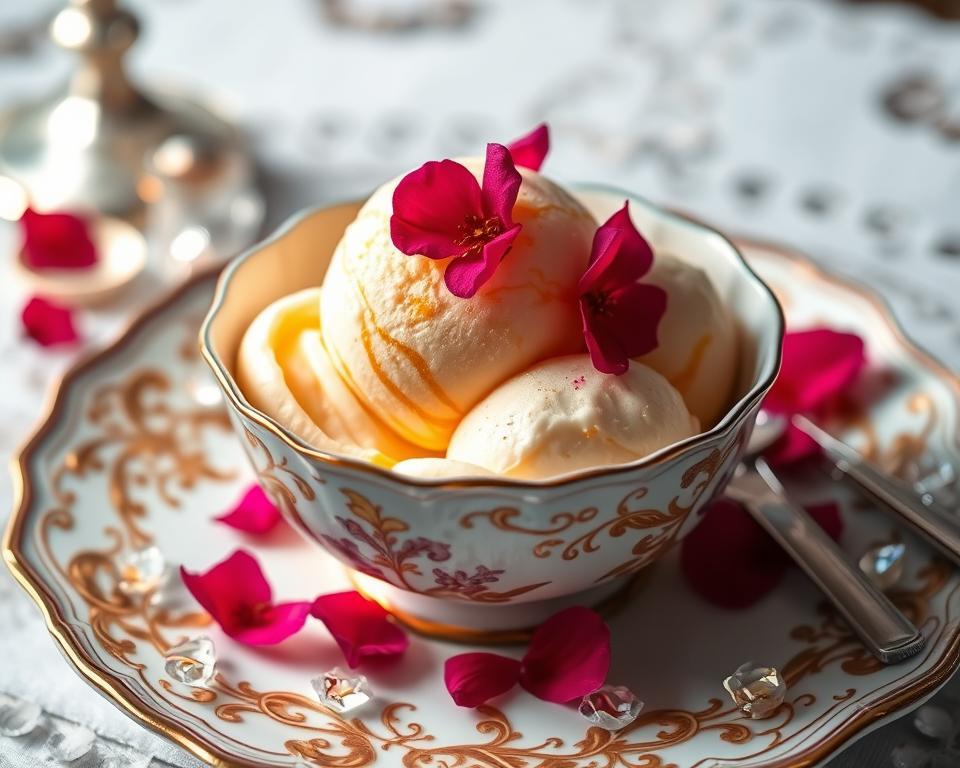 saffron rose ice cream