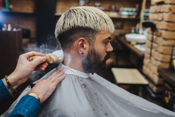 A modern haircut for men that reflects current fashion trends and styles.