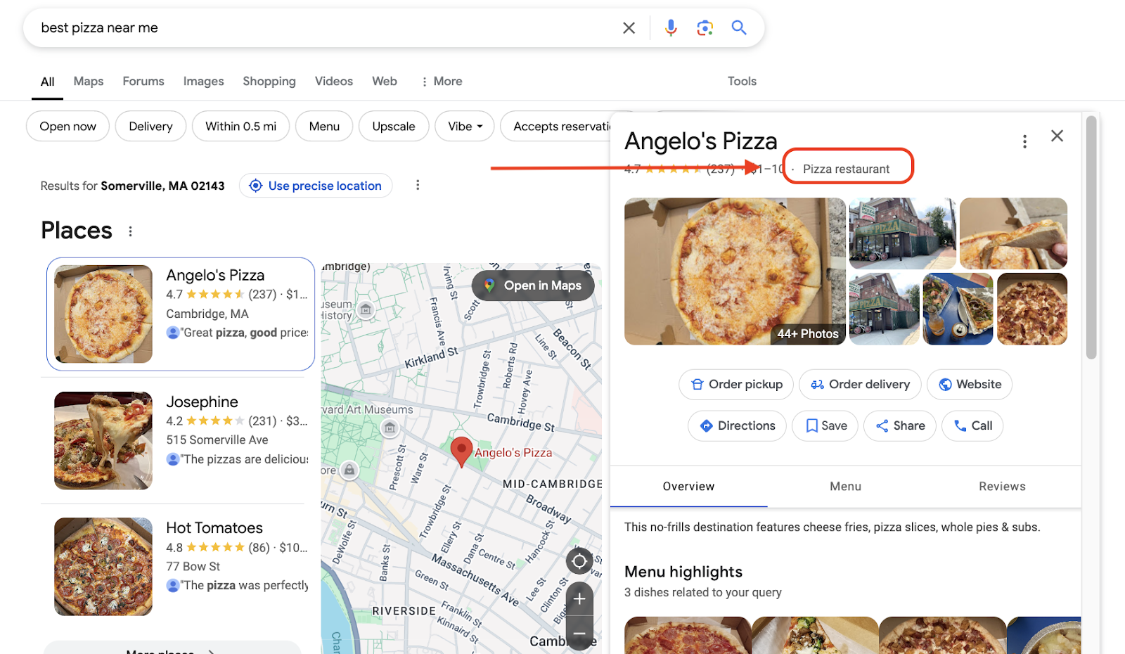 adding categories to your google business profile