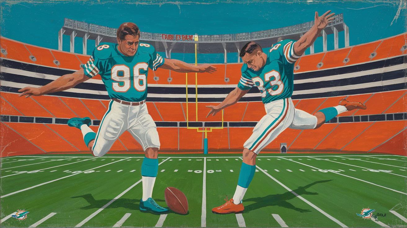 Miami Dolphins art Csonka Kiick Morris painting