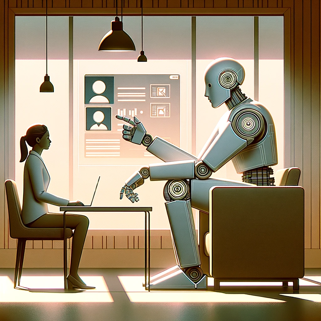 AI conducting an interview