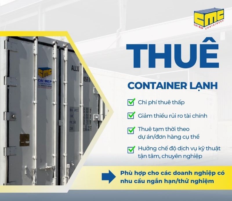 Thuê container lạnh giúp tiết kiệm chi phí và linh hoạt hơn