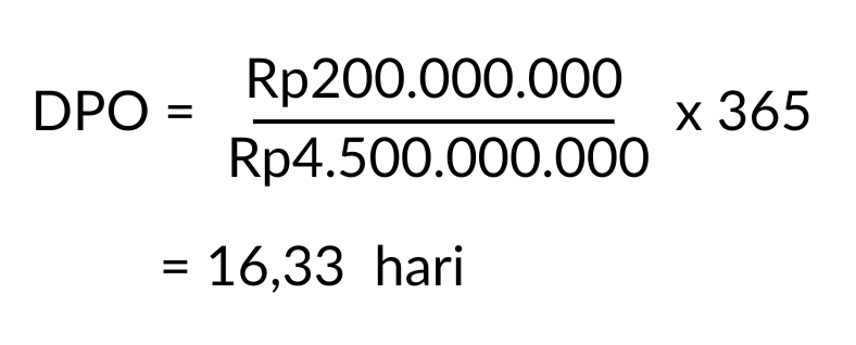 Rumus DPO (Days Payable Outstanding)