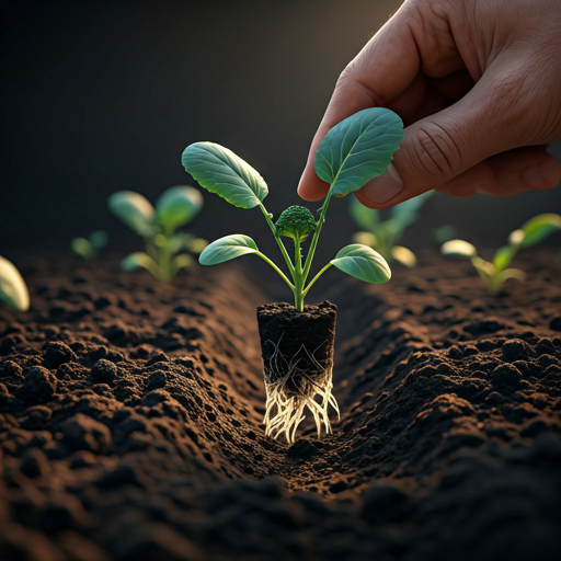 Transplanting Broccoli Seedlings: Giving Them Space to Grow