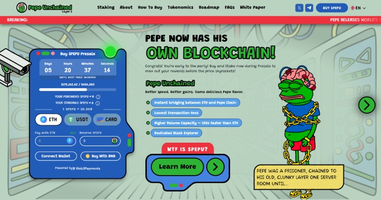 Pepe Unchained, beste crypto ICO