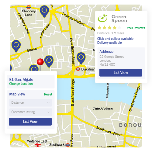 Grosa uses postal codes to provide a localised shopping experience.