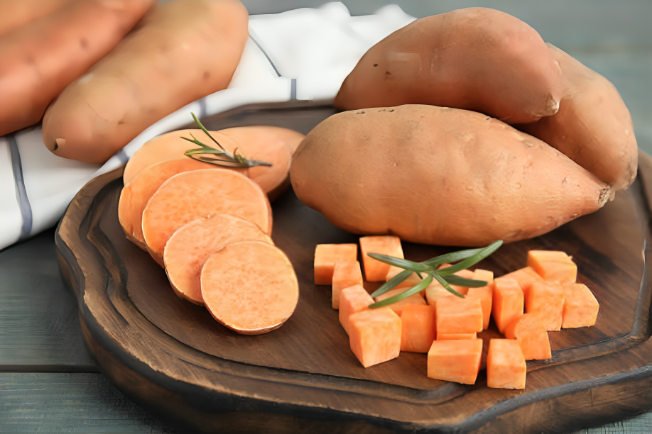 how to cut sweet potatoes