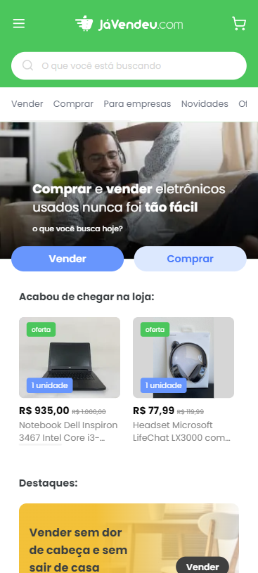 vender produtos usados