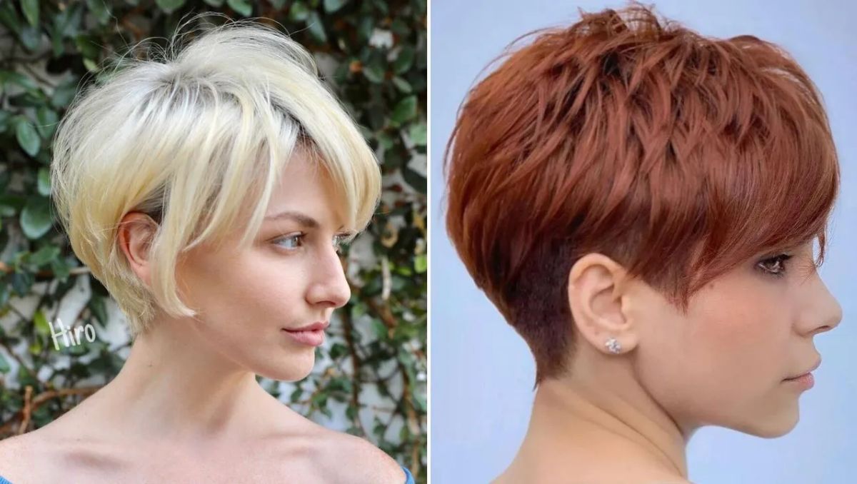 Layered Pixie Cut with Voluminous Top showcasing stylish short hairstyles for women with short hair.