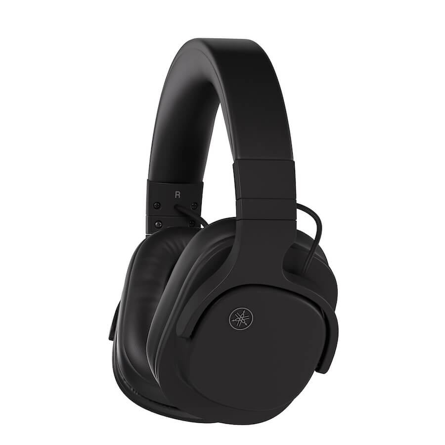 Yamaha YH-L500A Wireless Over-Ear Headphones, side view.