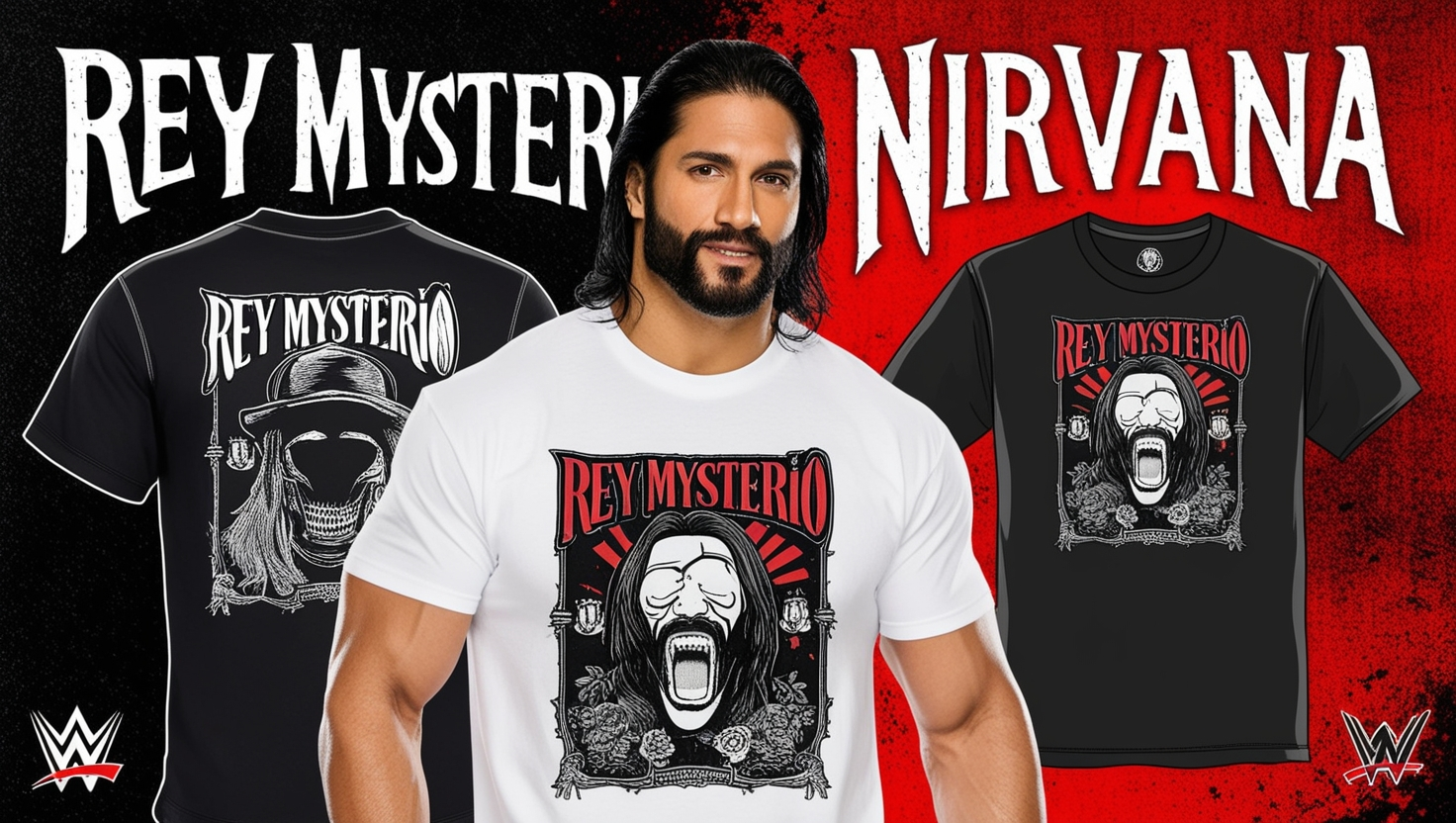 Rey Mysterio Nirvana Inspired Shirt