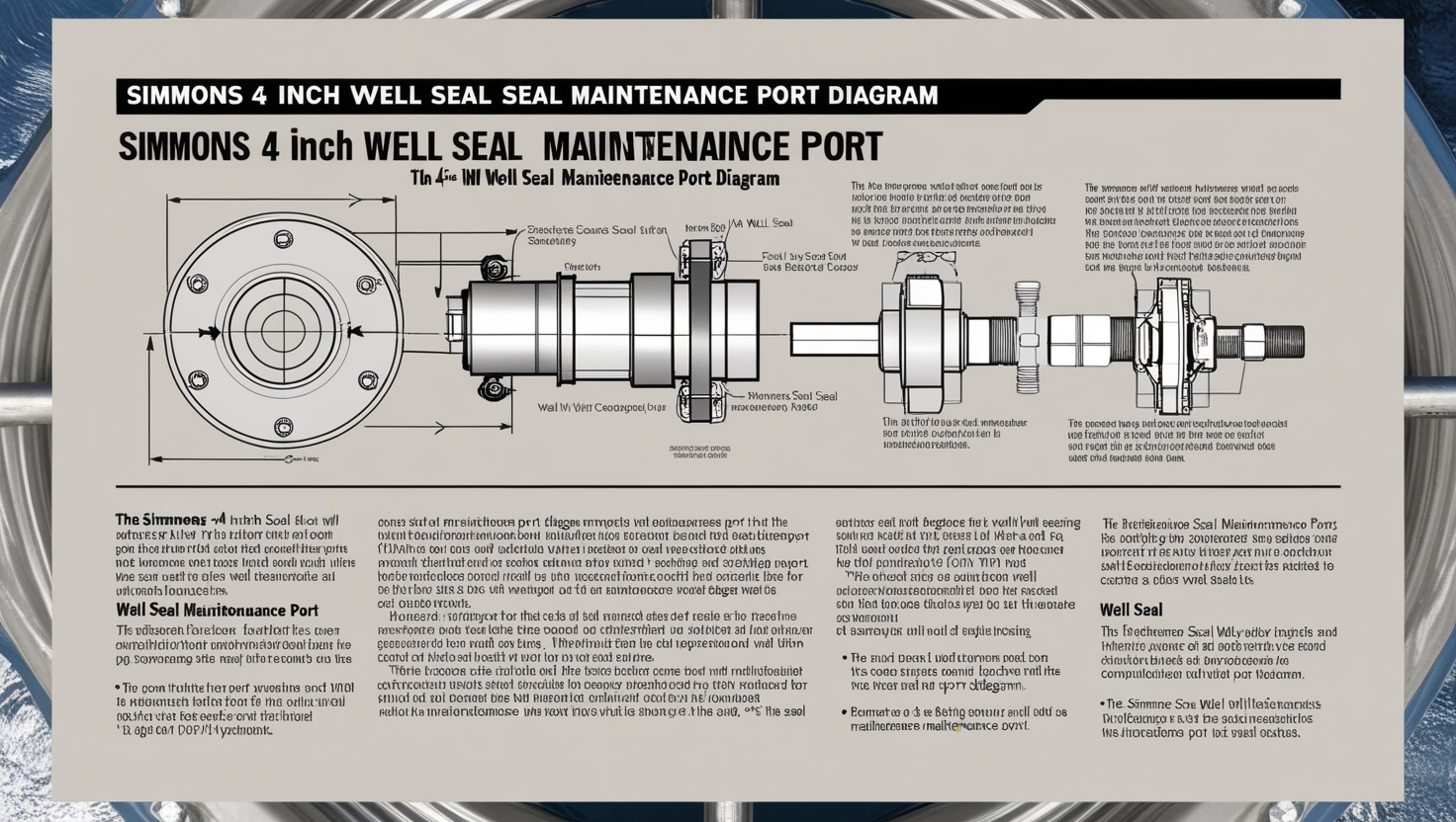 Simmons 4 Inch Well Seal Maintenance Port Diagram