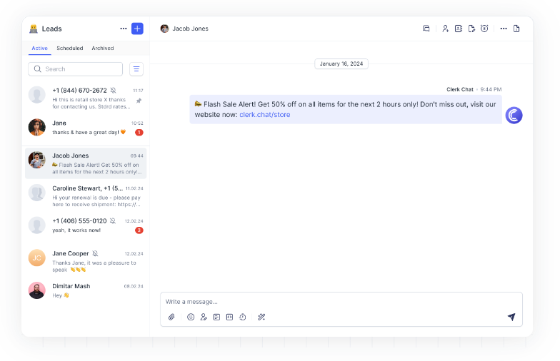 An image showing integration to Microsoft Teams for Clerk Chat Review