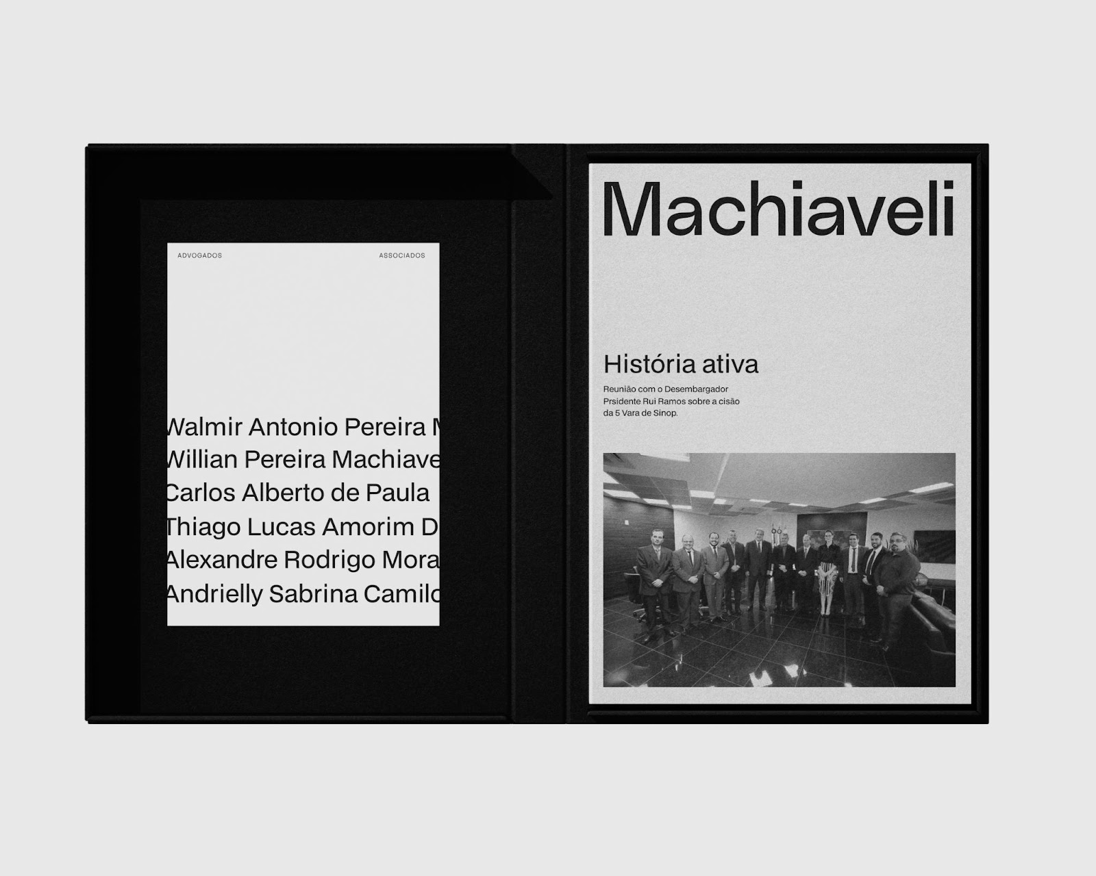 Artifact from the Machiaveli Law Firm: Branding and Visual Identity Redefined article on Abduzeedo