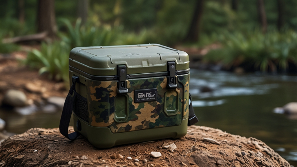 28 liter insulated soft side lunch cooler camoflage