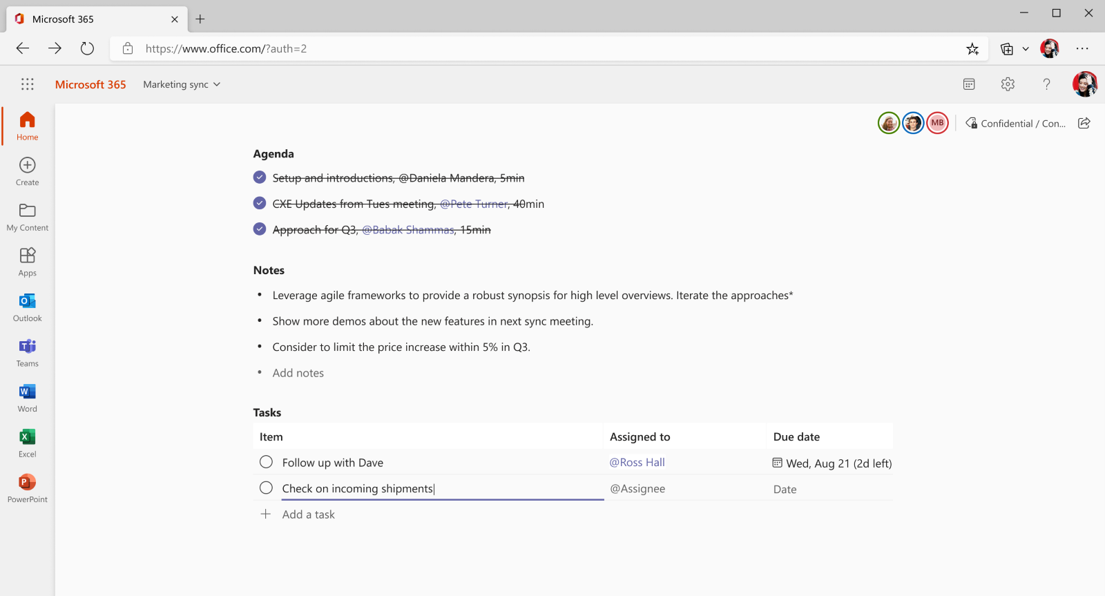 How to take meeting notes in Microsoft Teams