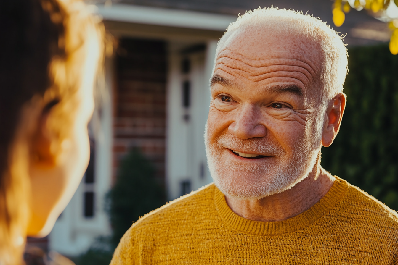 An old man smiling | Source: Midjourney