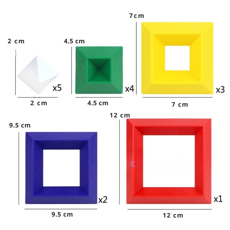 jeu de construction montessori dimensions