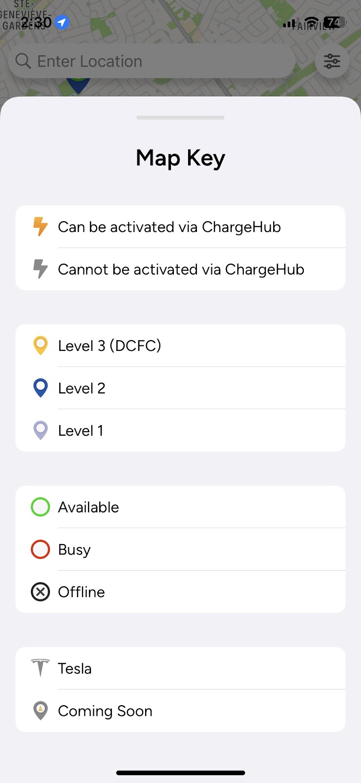 ev charging map app