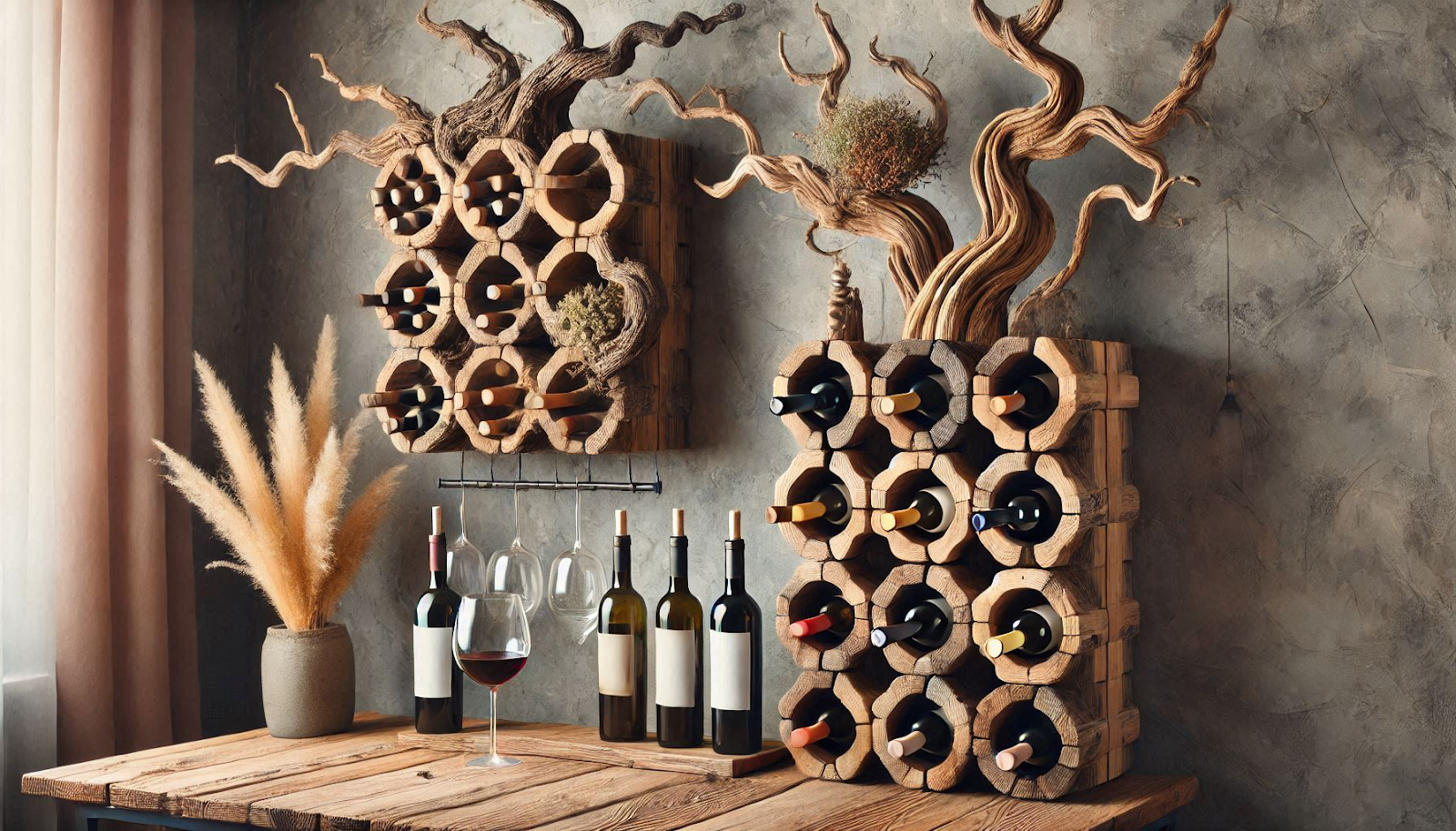 Unique Wine Racks from Reclaimed Wood for a Stylish, Eco-Friendly Touch