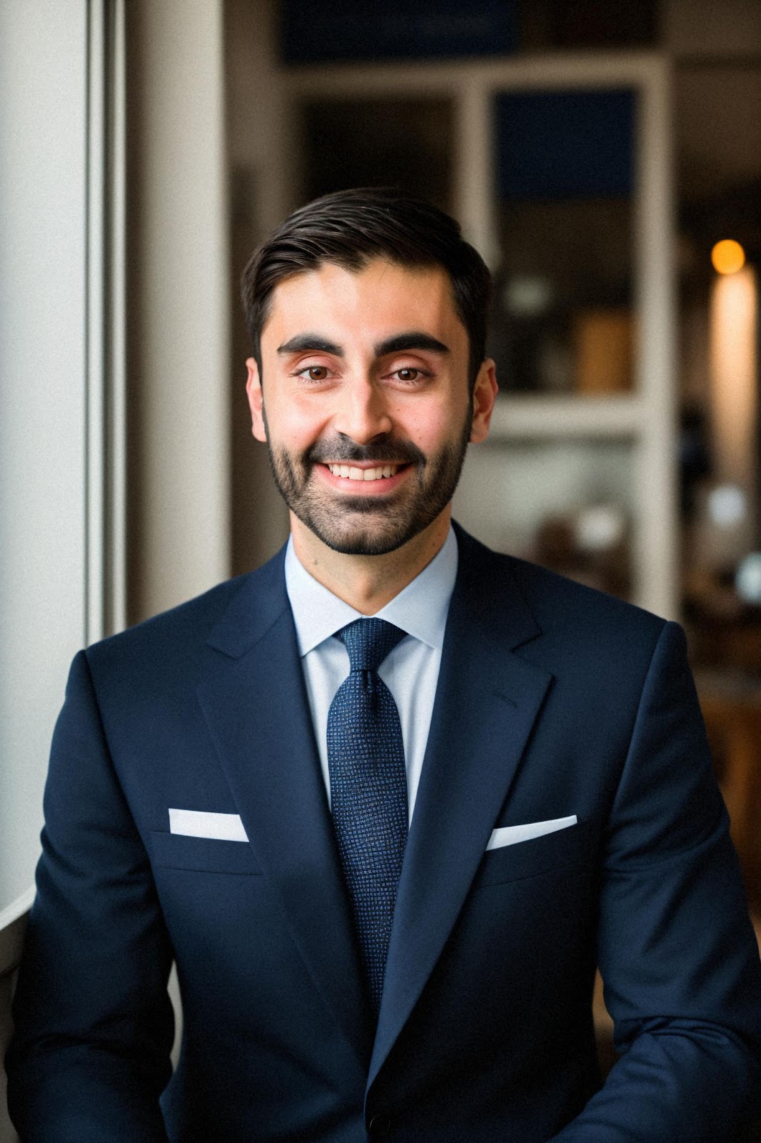 Headshot With An Office Background