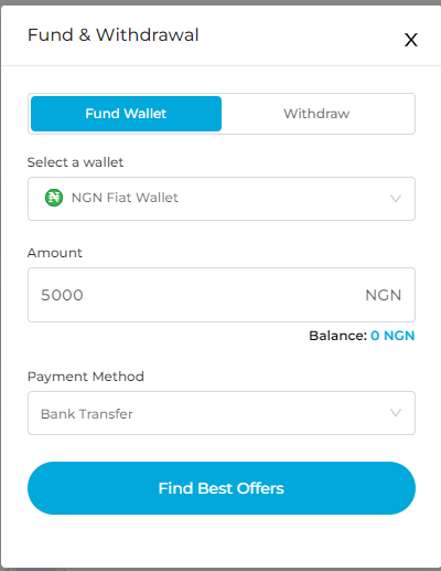 how to fund and withdraw fiat on TransferXO