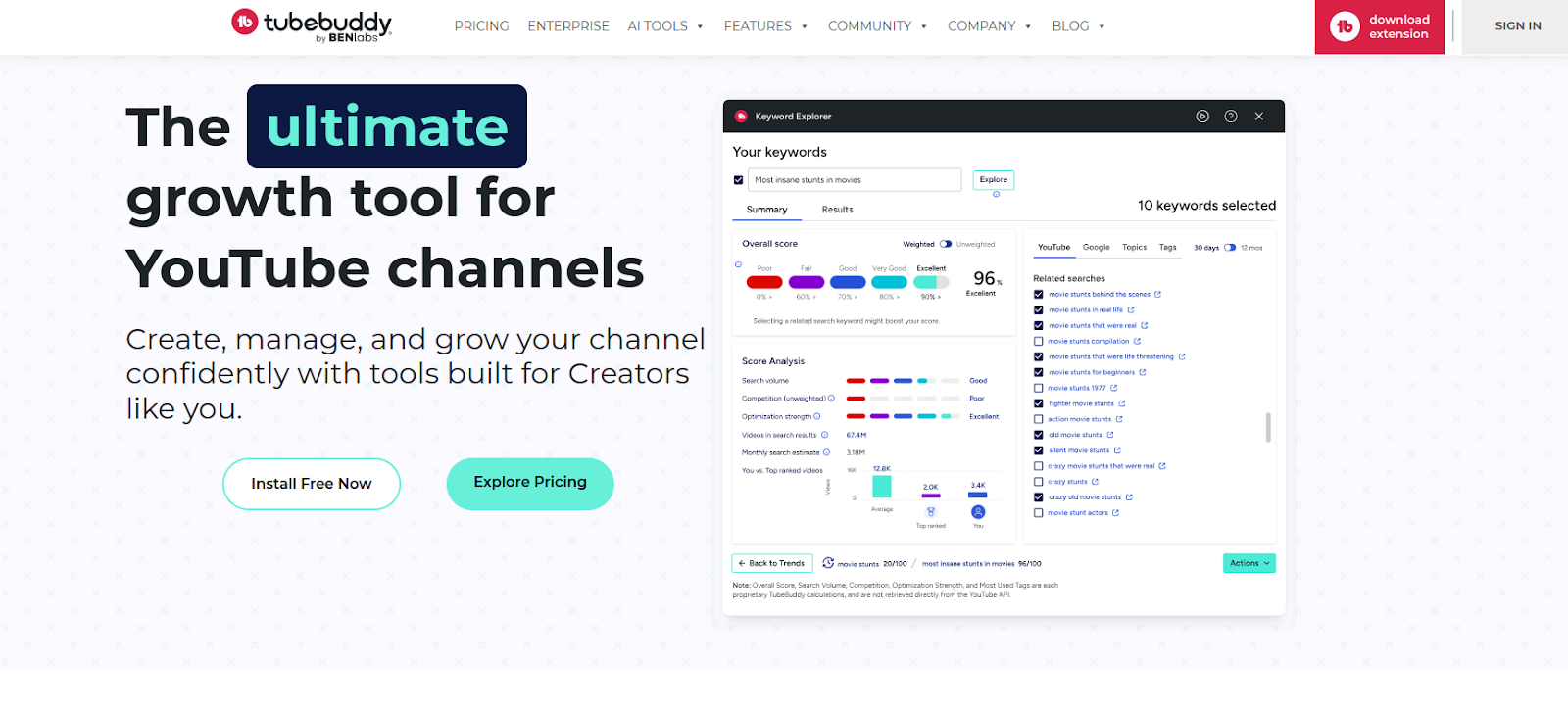 TubeBuddy website