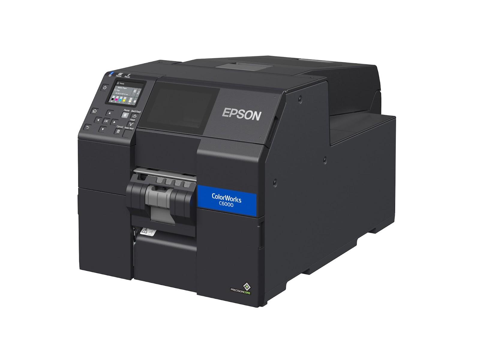 Side view of the epson c6000 printer