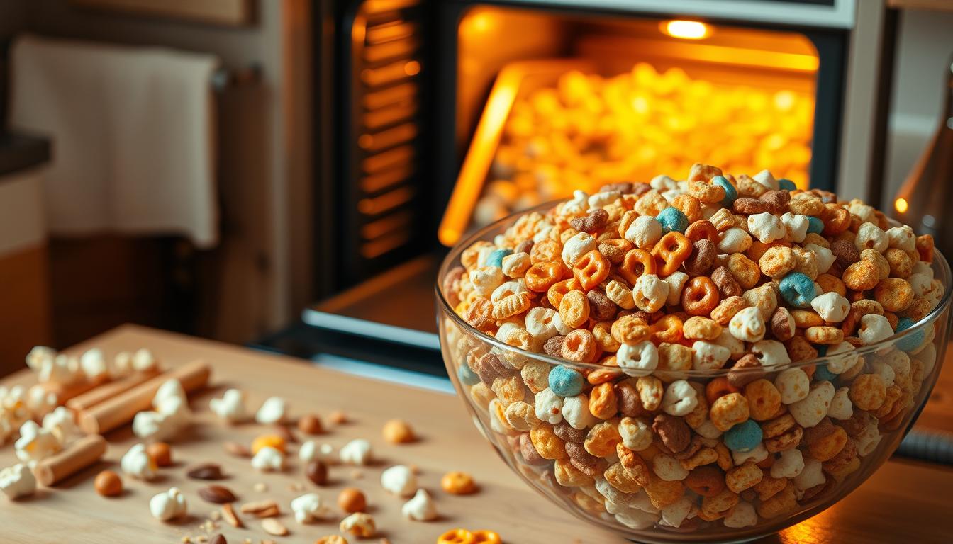 easy Chex mix recipe for oven baking at home