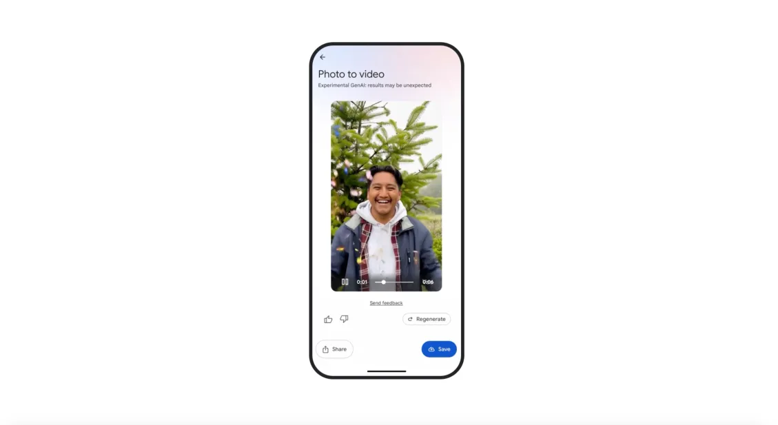 New Photo to Video feature from Google
