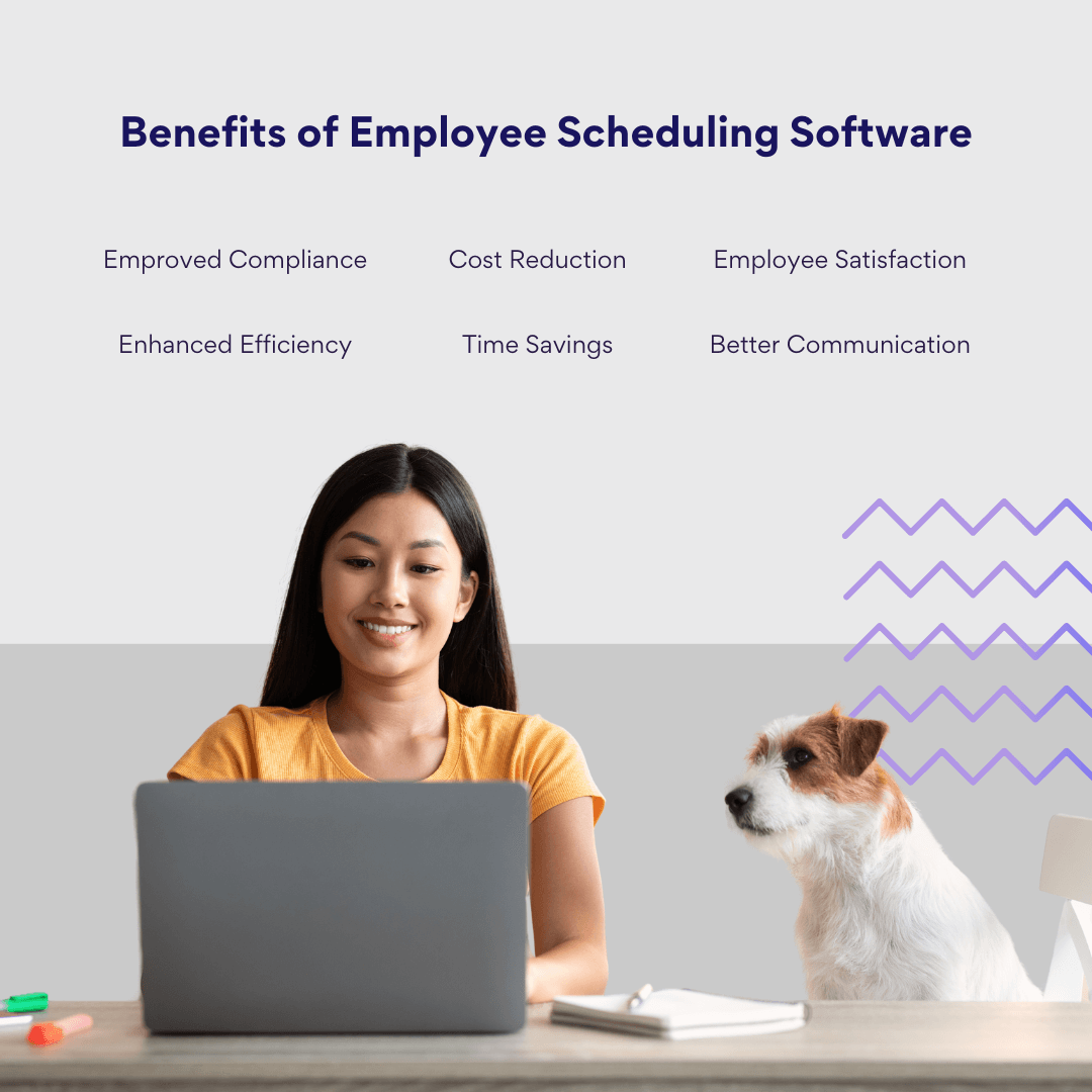 Pic. 0. Benefits of employee scheduling software.