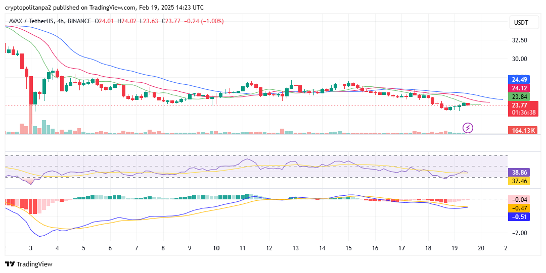 Grafico ORDI/USD a 4 ore. Fonte immagine: TradingView