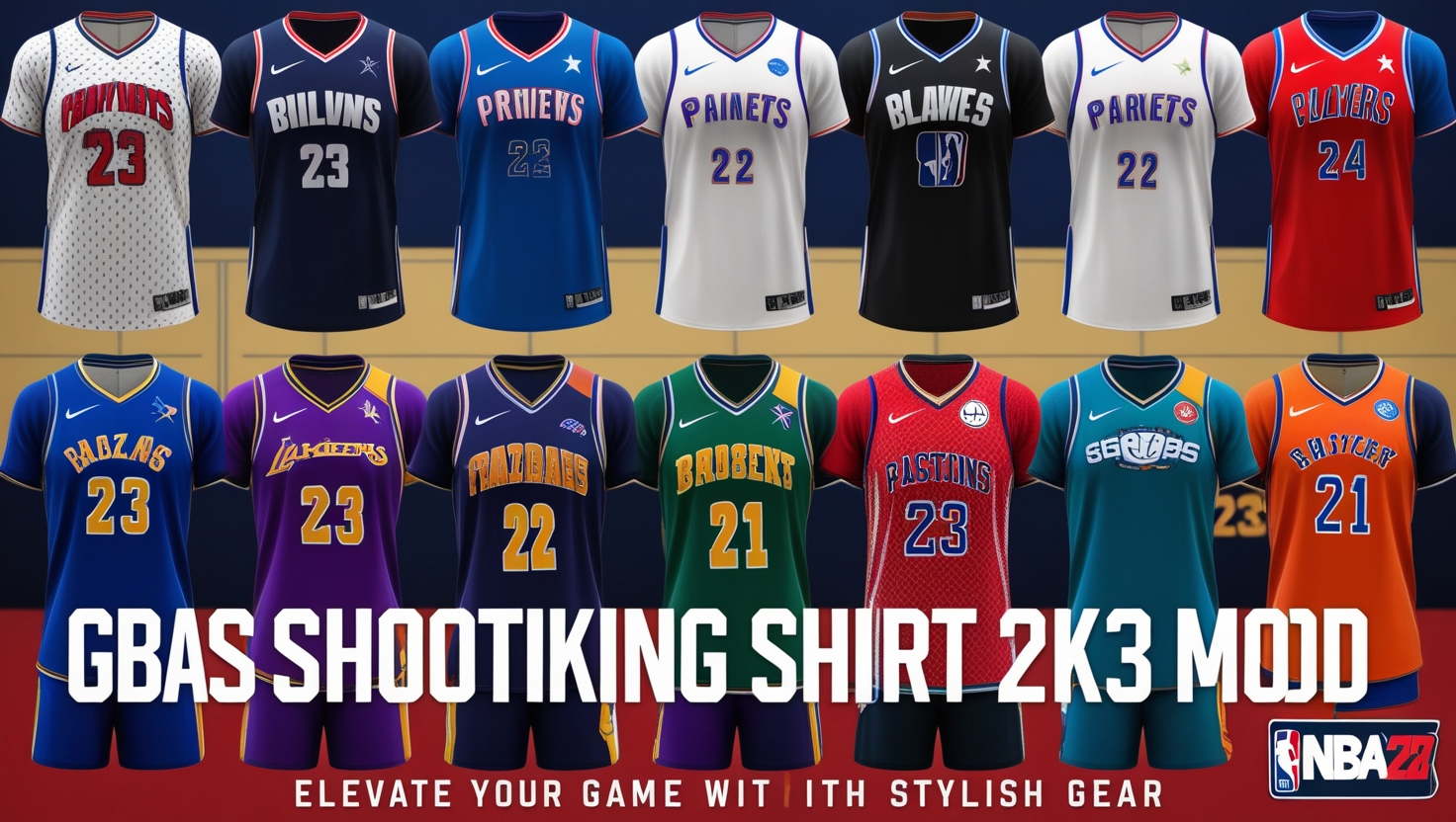 GBAS Shooting Shirts NBA 2K23 Mod