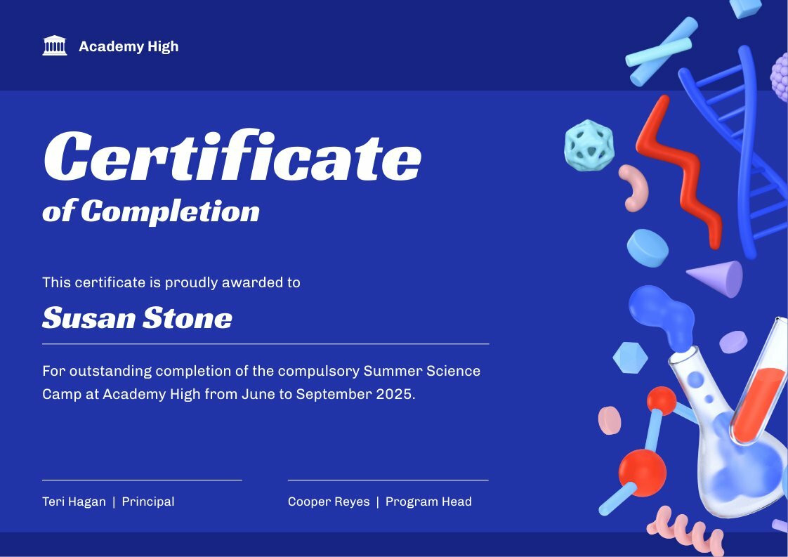 camp certificate template you can customize download and print