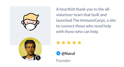 Levon helped Naval Ravikant build an app during Covid