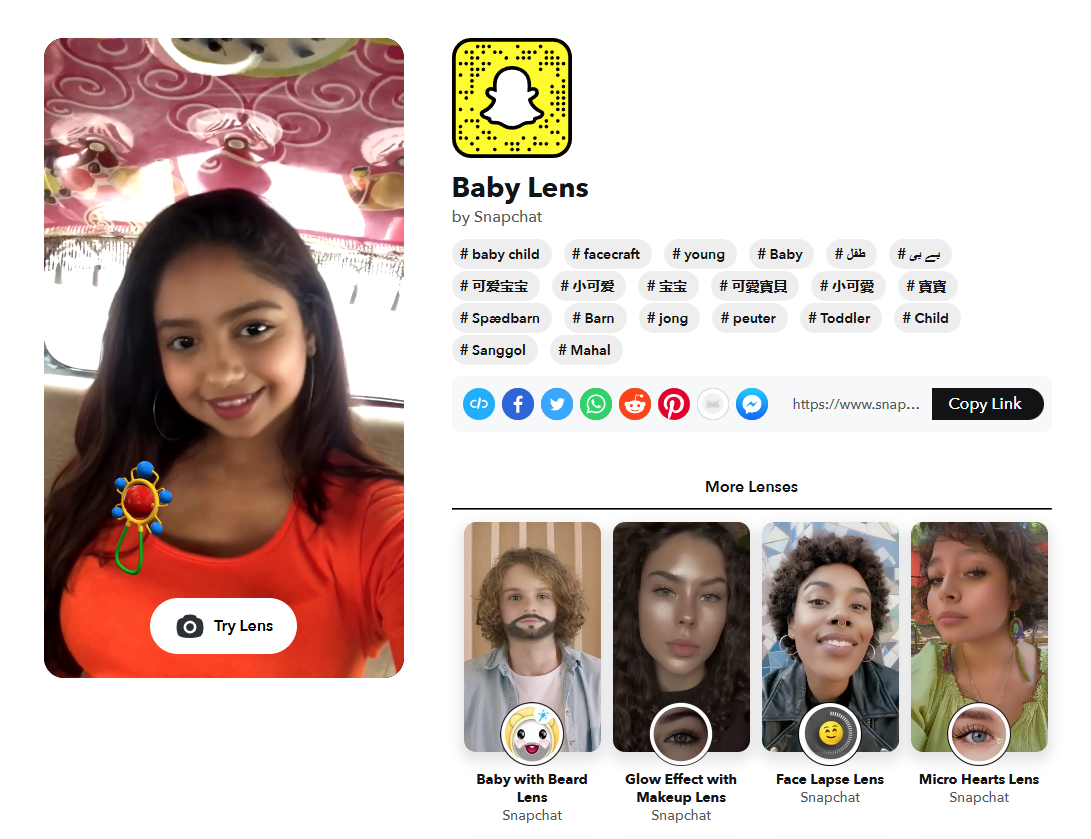 Snapchat Baby Face Filter: Share AI Baby Face Filter with Friends