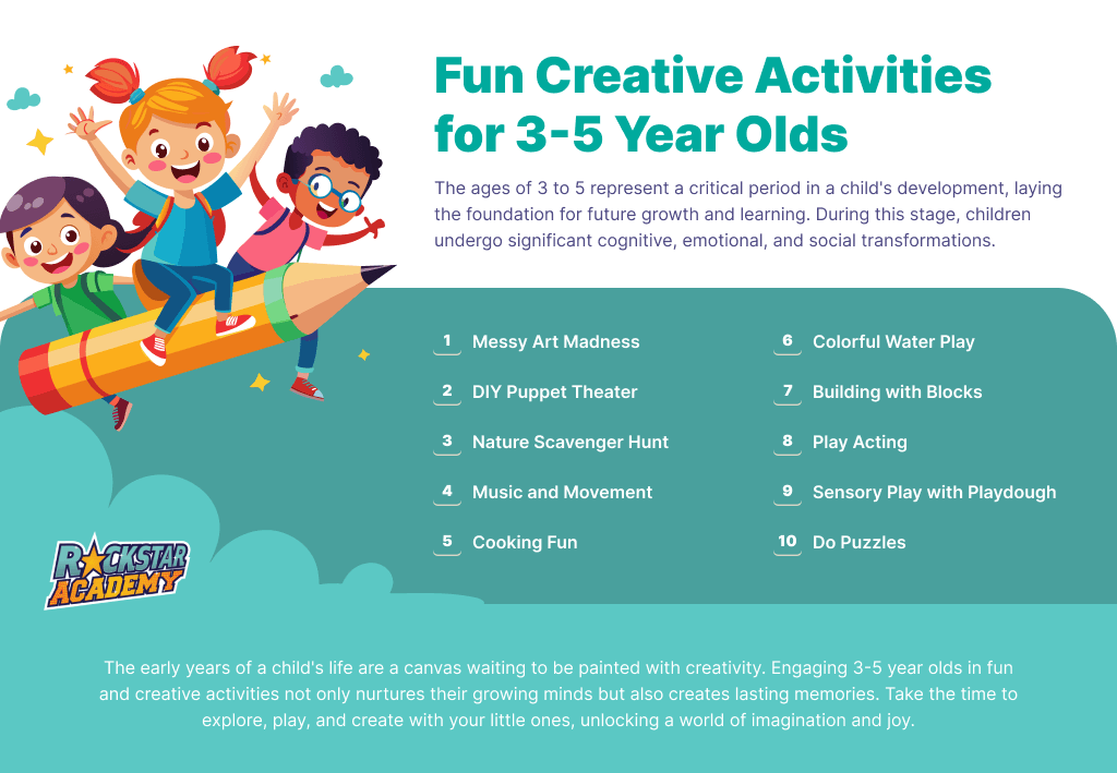 10 fun creative activities for 3-5 year olds