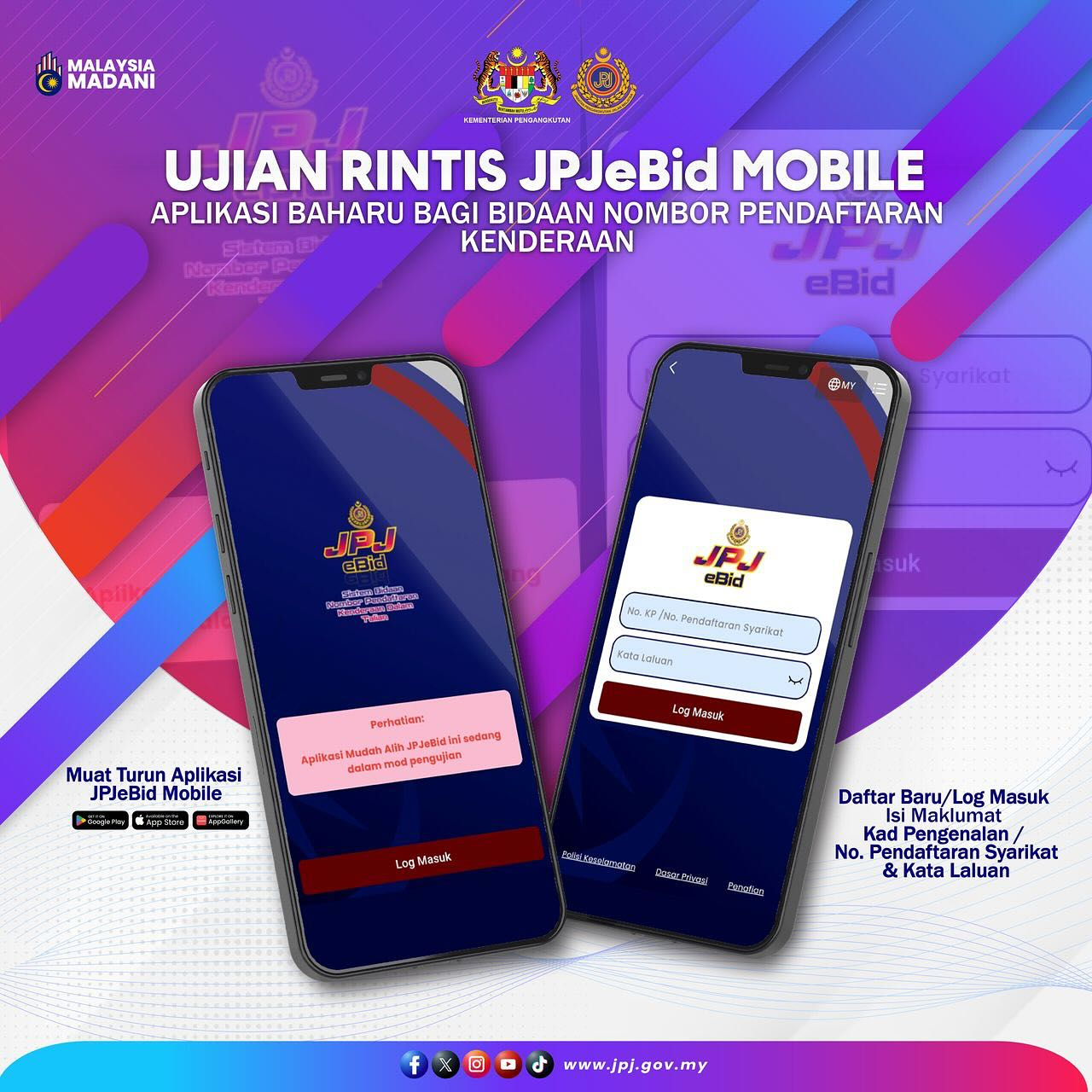 JPJeBID Mobile - Cara Muat Turan & Daftar Aplikasi