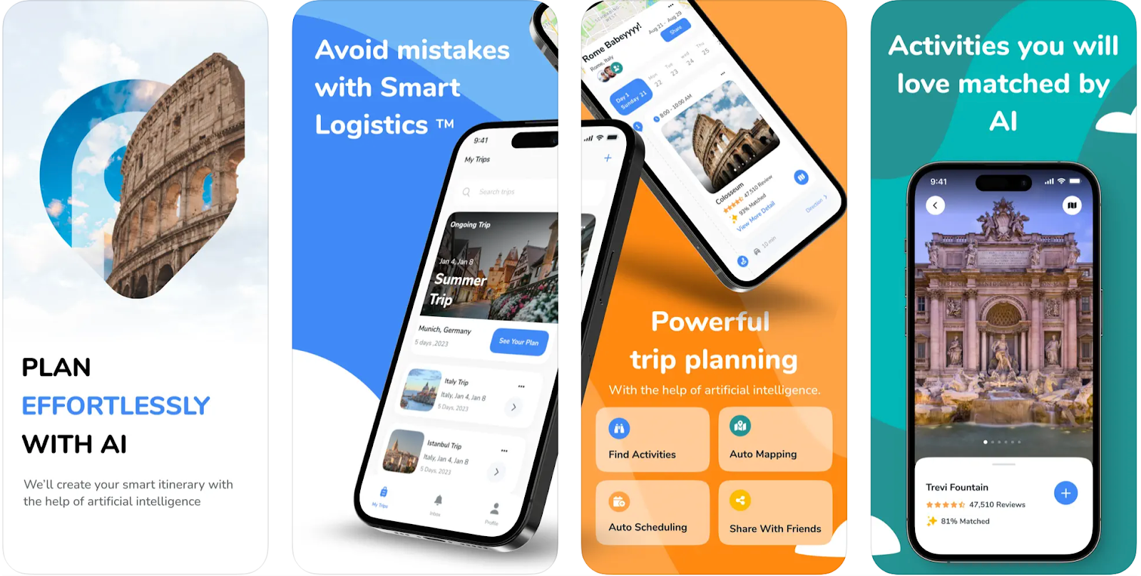 AI trip planner development