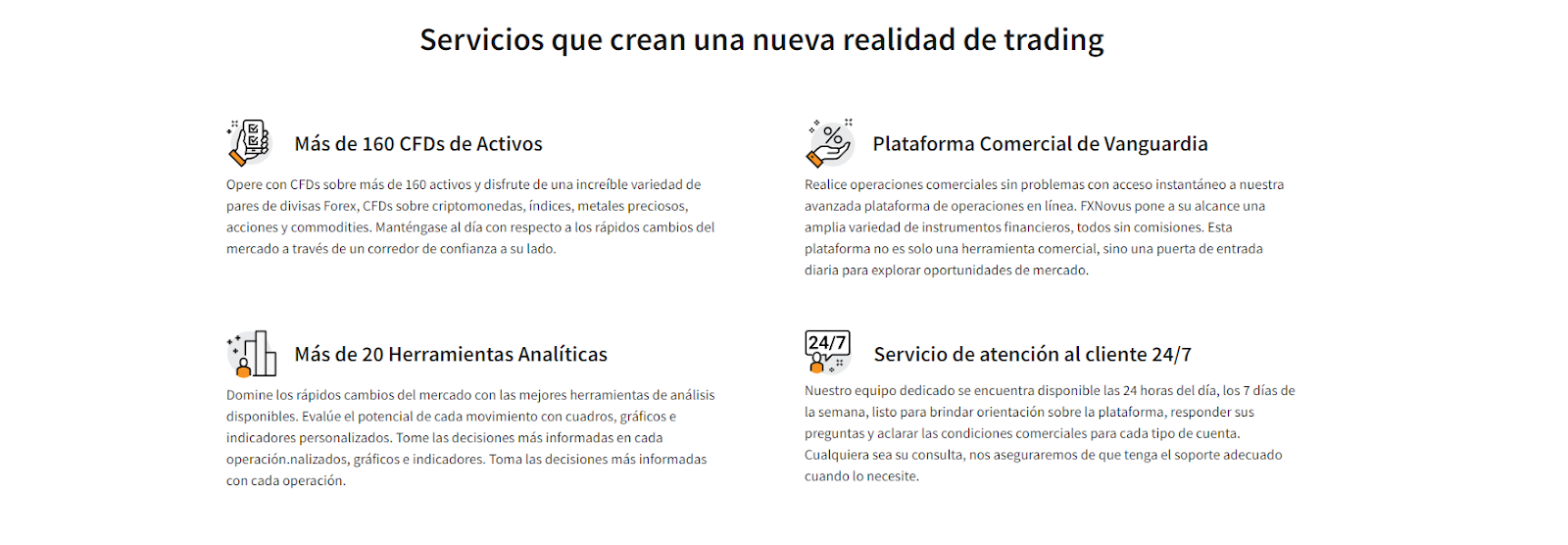 Visita la página Acerca de Nosotros de FXNovus para más información sobre la marca