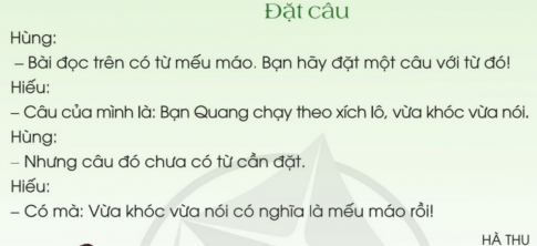 BÀI ĐỌC 3: TRẬN BÓNG TRÊN ĐƯỜNG PHỐĐỌC HIỂUCâu 1: Tìm đoạn văn ứng với mỗi ý sau:a) Trận bóng gây nguy hiểm cho người chơi bóng.b) Sự ân hận của Quang.c) Trận bóng gây nguy hiểm cho người đi đường.Đáp án chuẩn:a) Đoạn đầu tiên, từ đầu đến  Sợ quá, cả bọn chạy tán loạn.