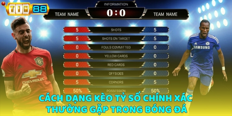 Cách dạng kèo tỷ số chính xác thường gặp trong bóng đá